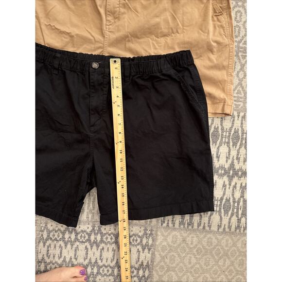 2 Pairs Chubbies Shorts Mens 3XL Casual Khaki Chino Elastic Waist Flap Pocket 7” - Picture 6 of 9